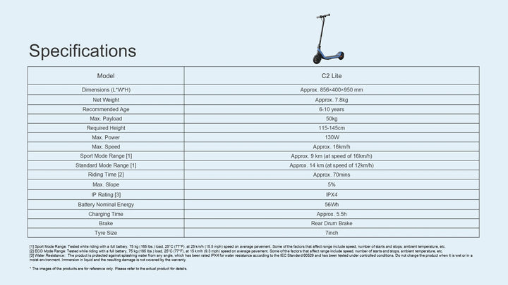 Segway - C2 Lite Electric Kickscooter (Kids)